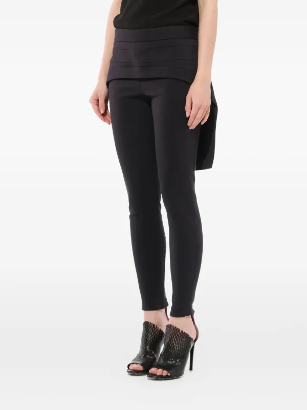 Givenchy Layered Zip-fastening Trousers in Black