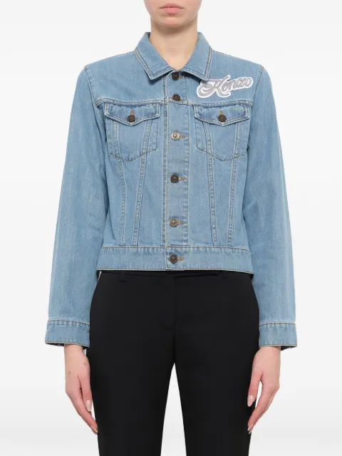 Kenzo logo-patch denim jacket