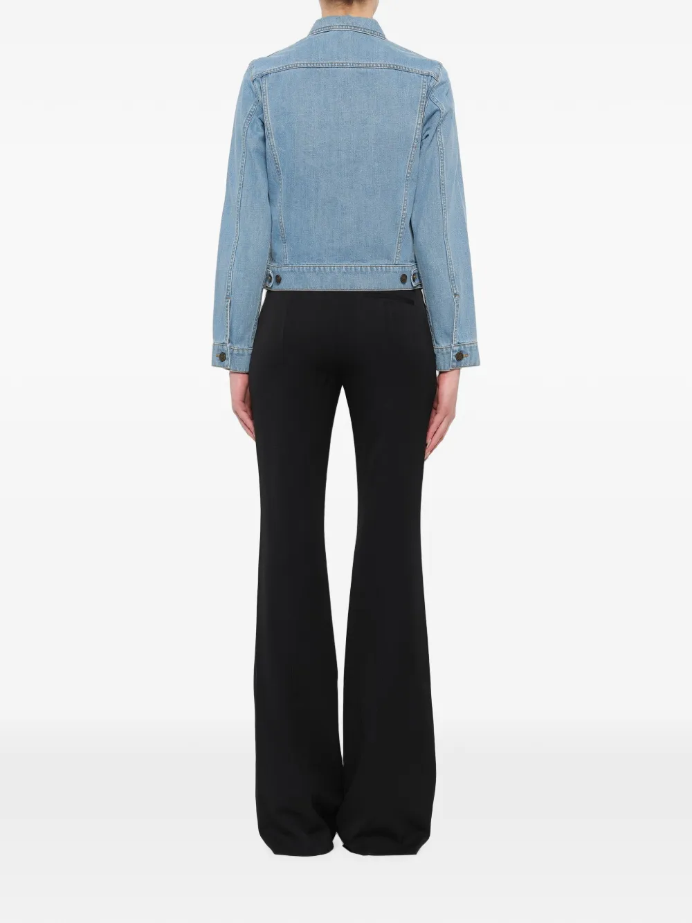 Kenzo Spijkerjack met logopatch Blauw
