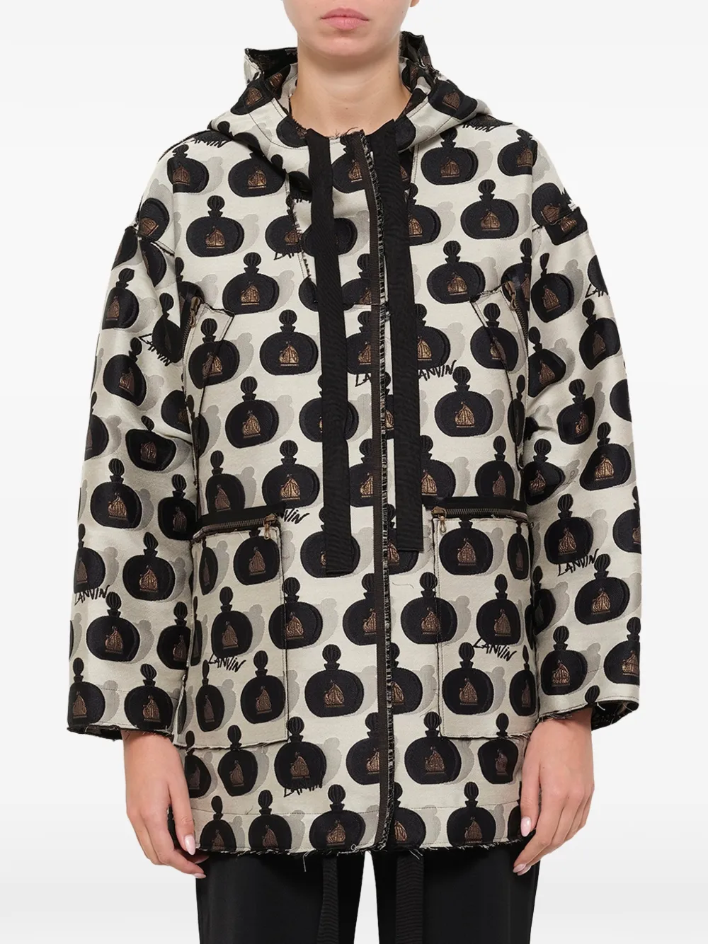Lanvin printed parka - Toni neutri