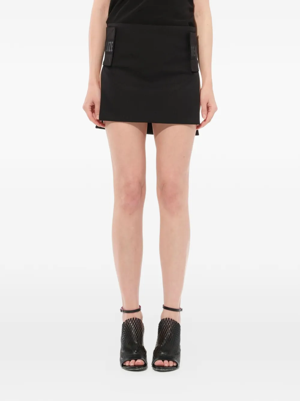 Givenchy Podium logo-patch skirt - Schwarz