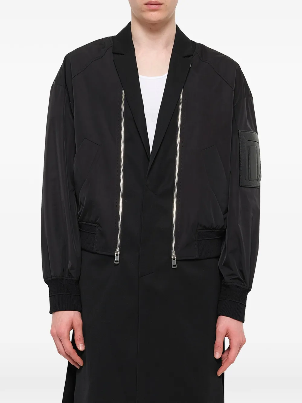 Juun.J Jacke im Layering-Look - Schwarz