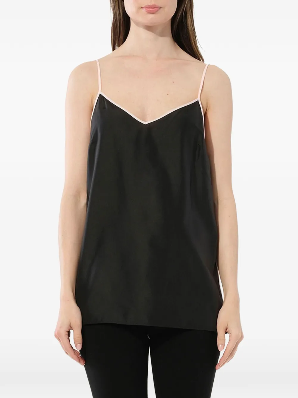 PUCCI contrast-trim sleeveless top - Nero