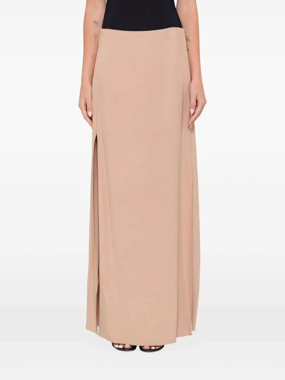Lanvin side-slit maxi skirt - Toni neutri