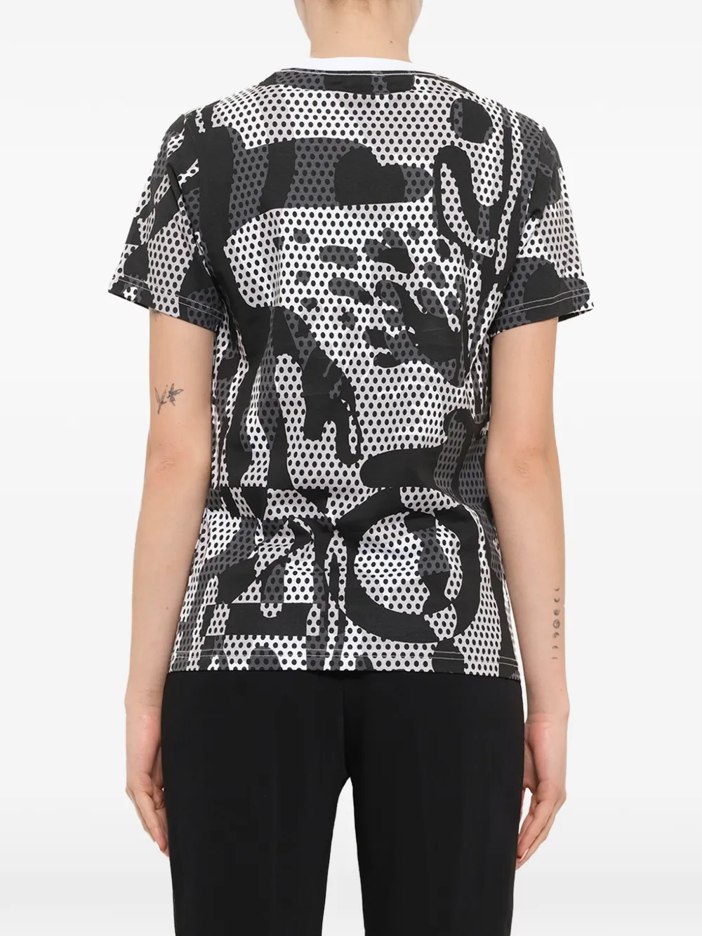 Kenzo T-shirt met stippen en logoprint Wit