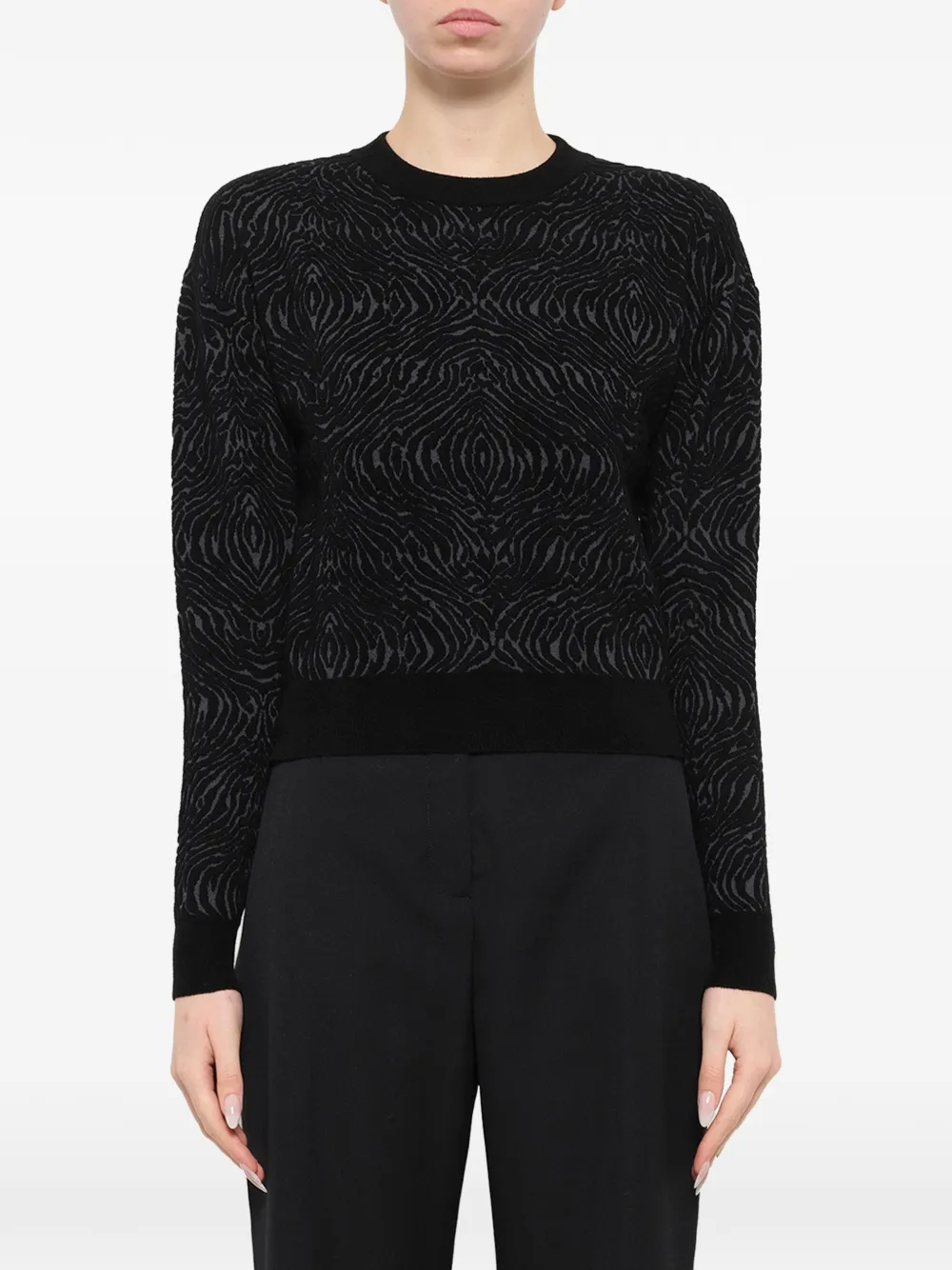 Lanvin tiger-pattern sweater