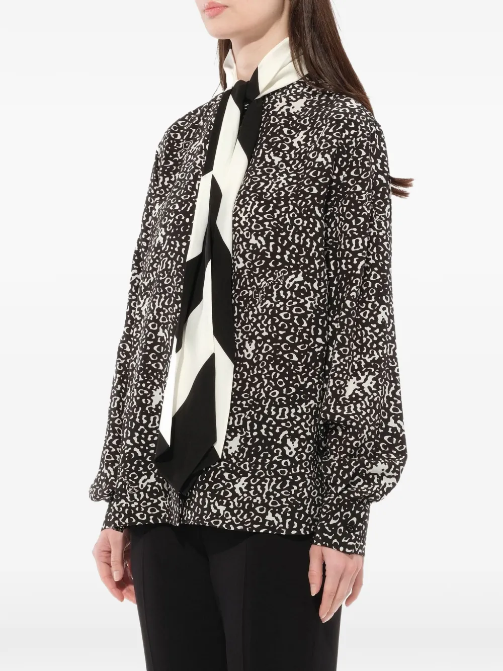  Givenchy Camisa Con Estampado De Leopardo - Negro 