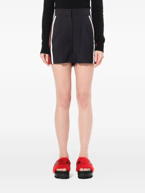 Alexander McQueen side-stripe military tailored shorts