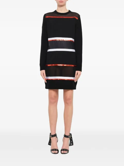 Givenchy sequin-embellished striped mini dress
