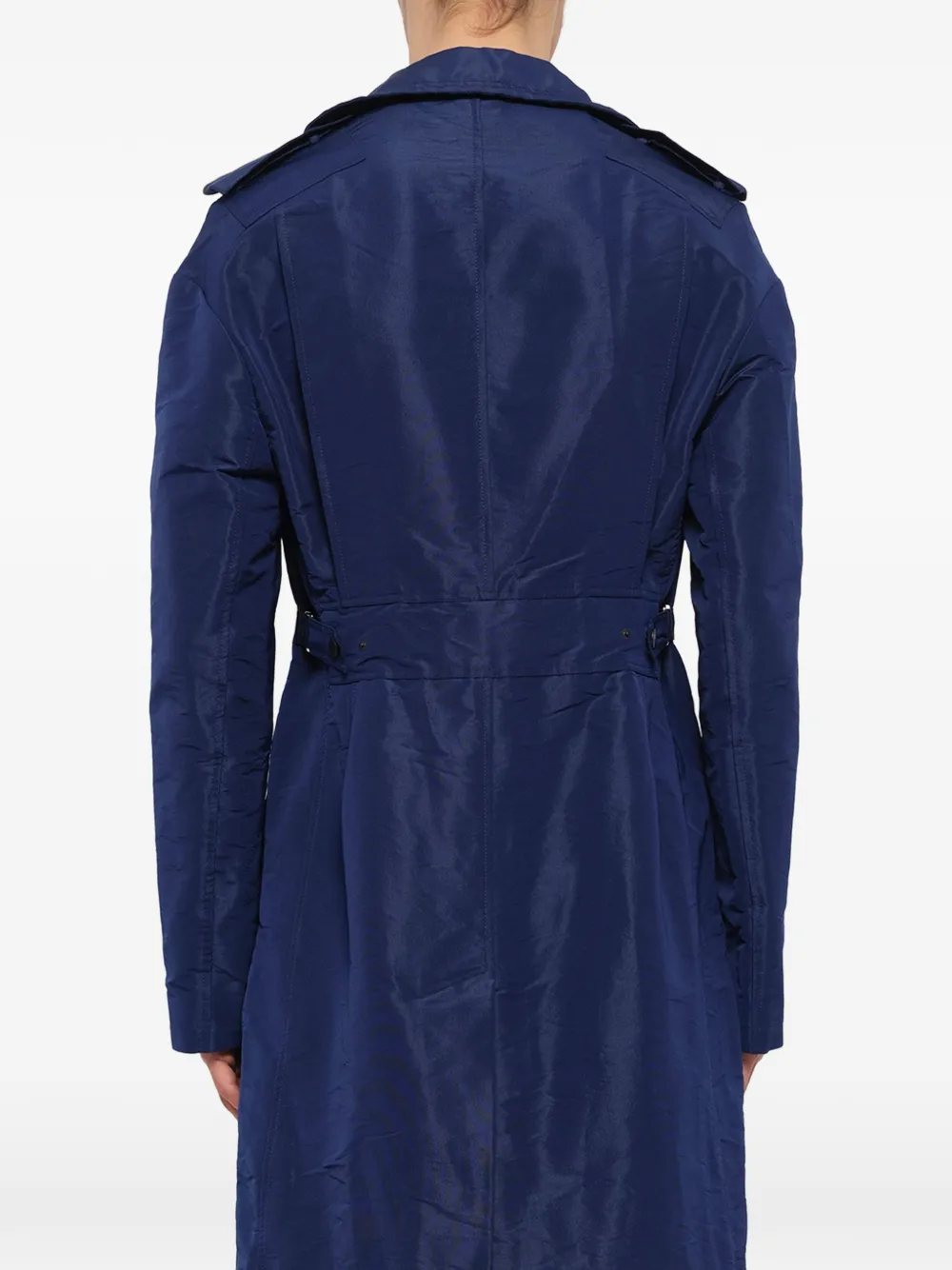 Lanvin epaulette-detail coat Blauw