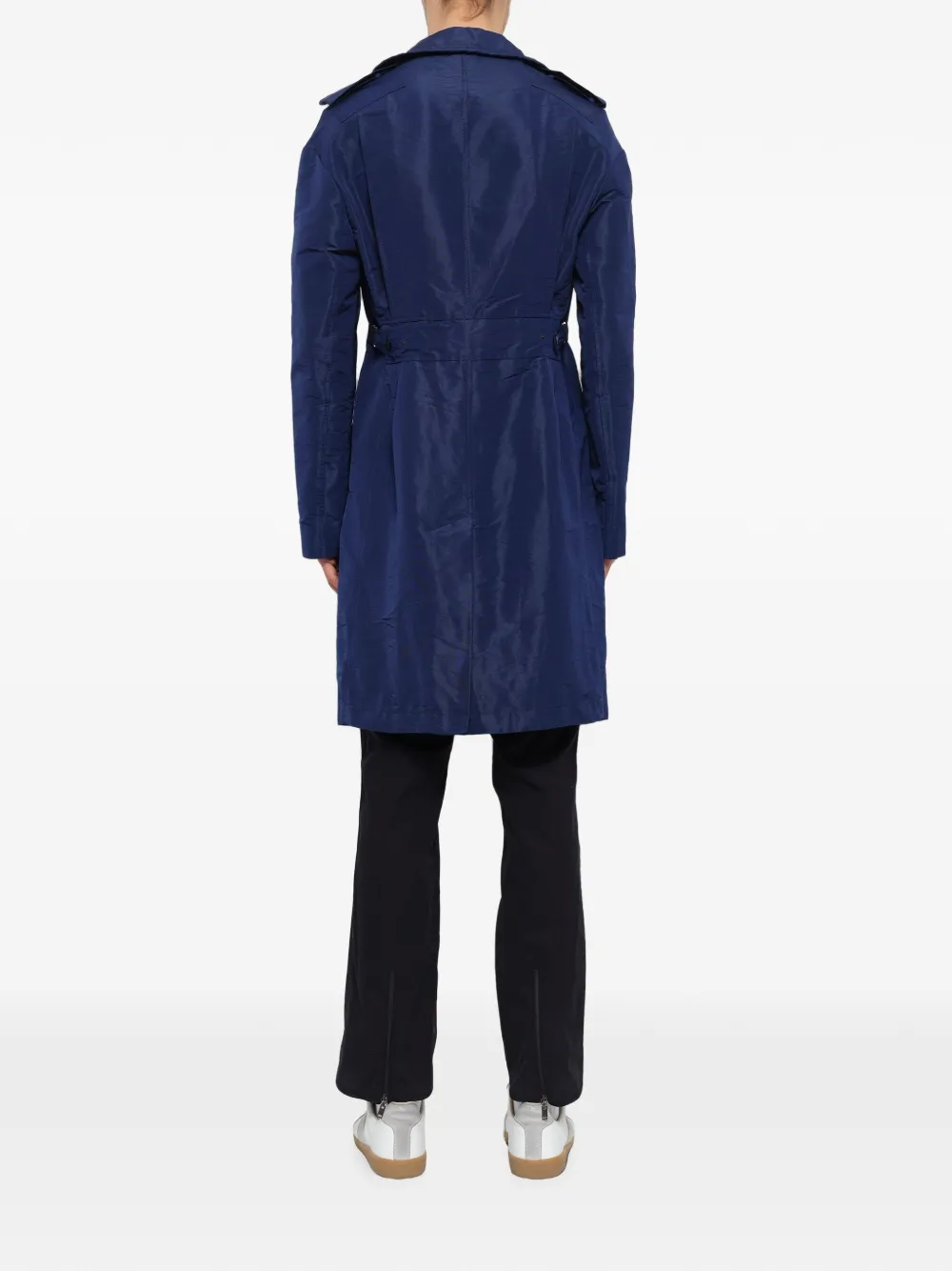 Lanvin epaulette-detail coat Blauw