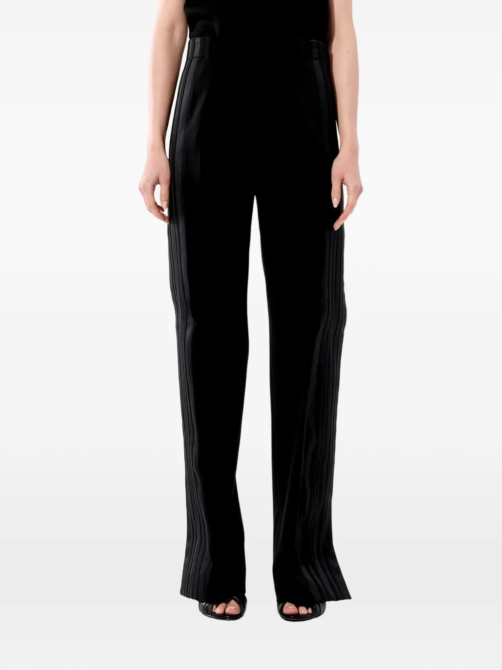 Balenciaga stripe-detail trousers - Nero