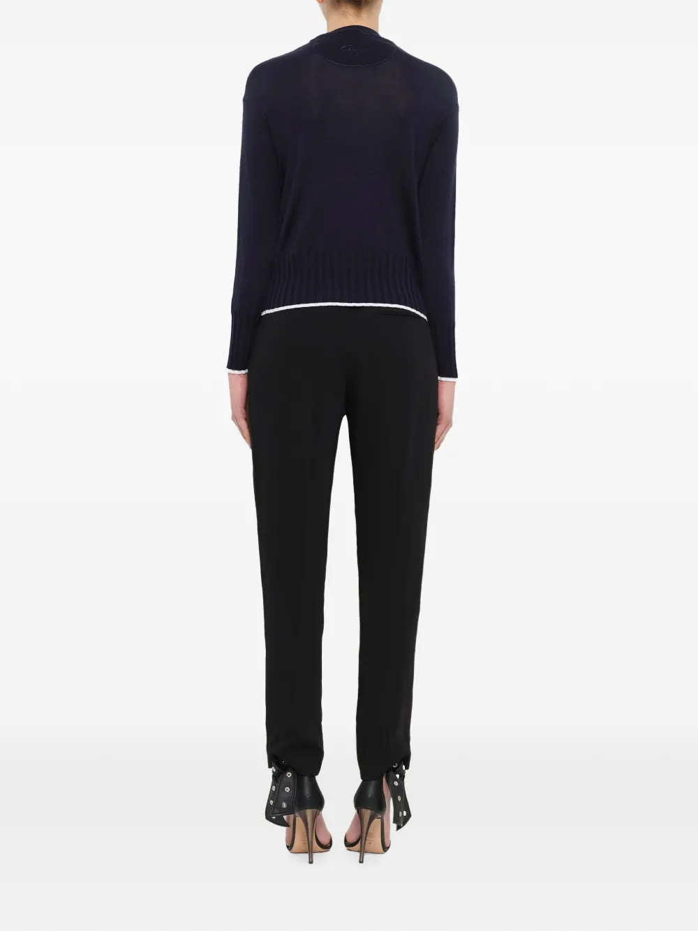 Kenzo Ribgebreide trui Blauw