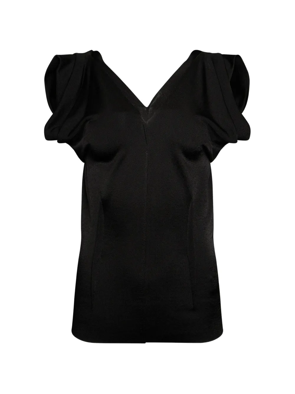 Chloé ruffled peplum top - Schwarz