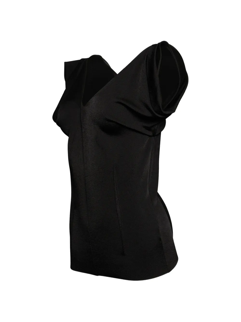 Chloé Peplum top met ruches Zwart