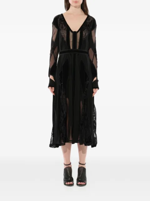 Givenchy Podium panelled lace-trim dress