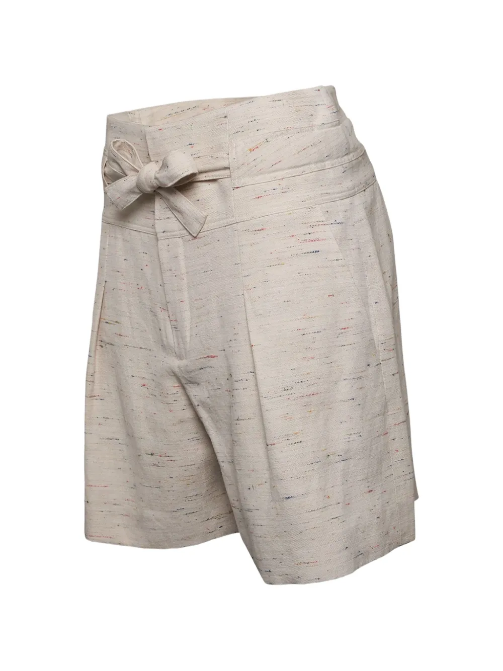 Chloé Geplooide shorts met strikdetail Beige