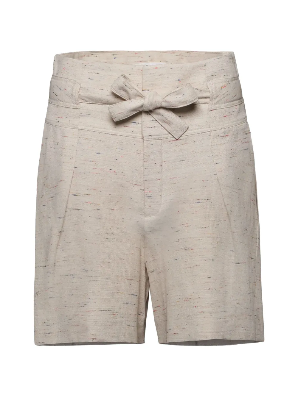 Chloé bow-detail pleated shorts - Nude