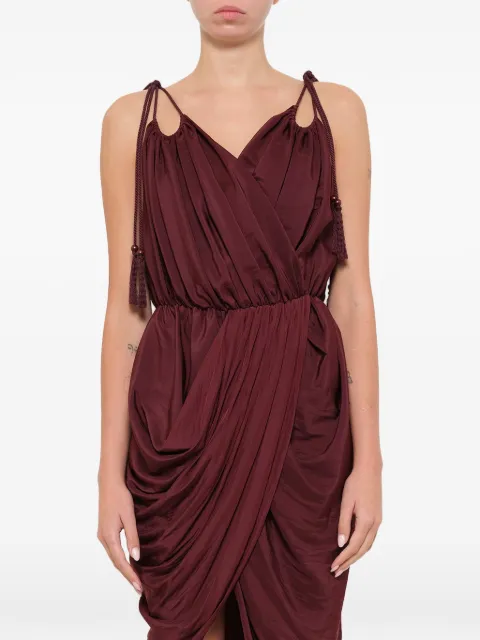 Lanvin tassel-detail draped dress