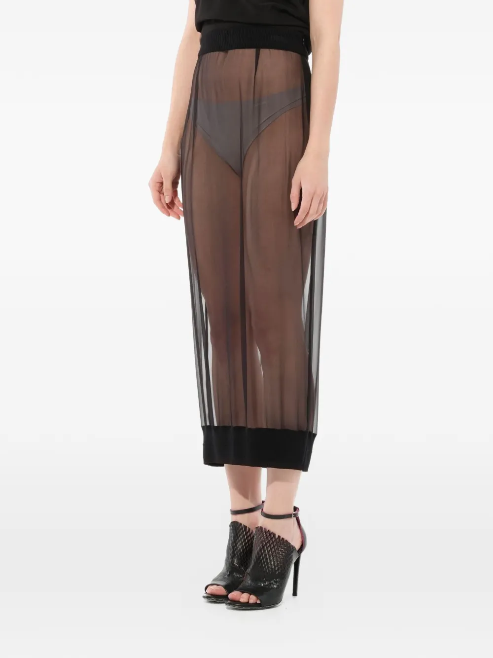 Givenchy リブトリム シアースカート | ブラック | FARFETCH JP