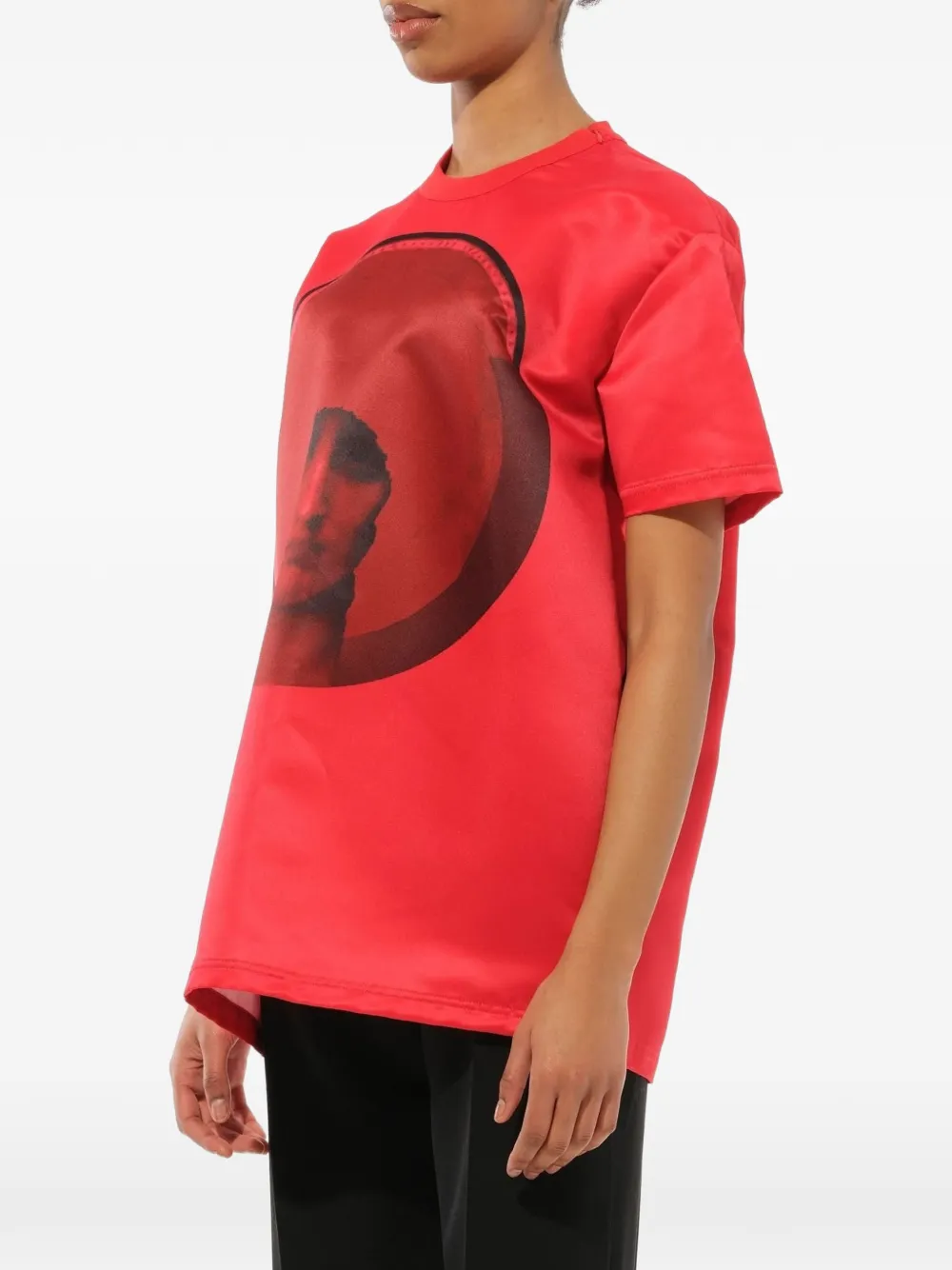 Givenchy grafische print podium T-shirt Rood
