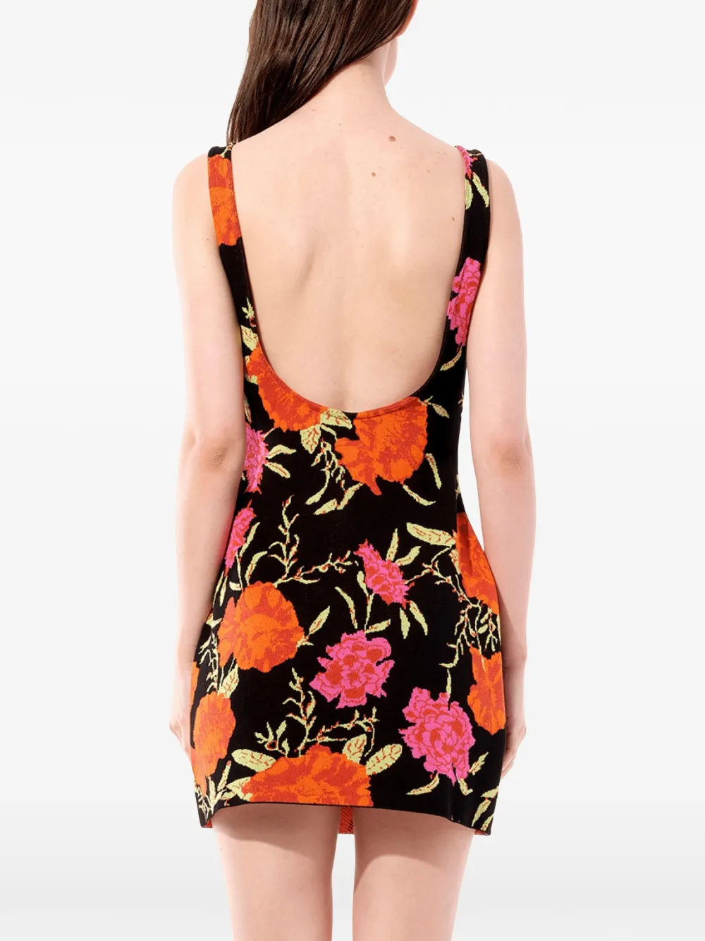 Balenciaga Oeillet jurk met bloemenprint Zwart