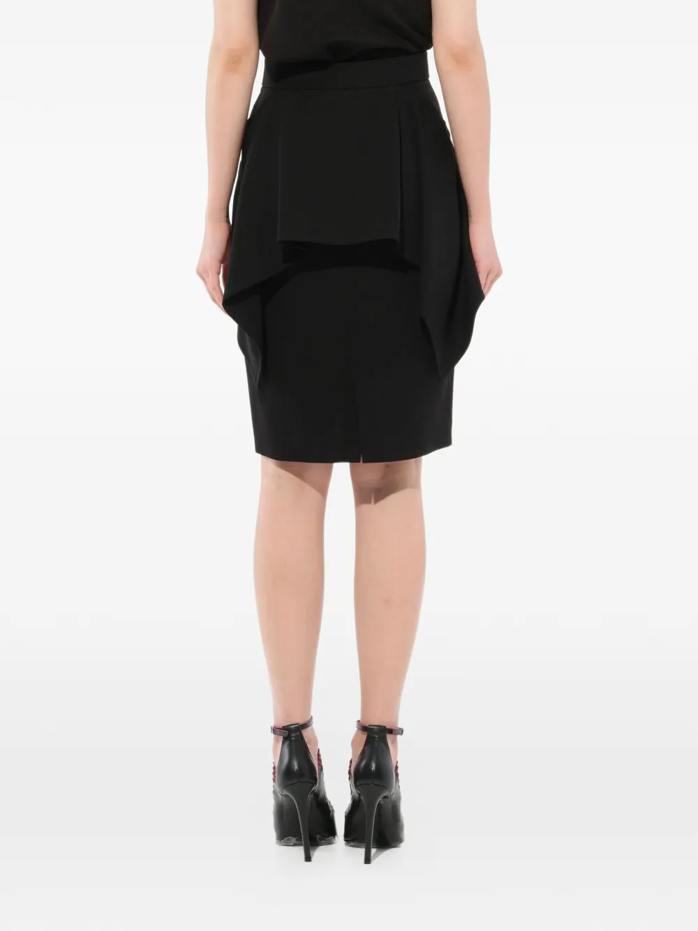 Givenchy Podium gedrapeerde rok Zwart