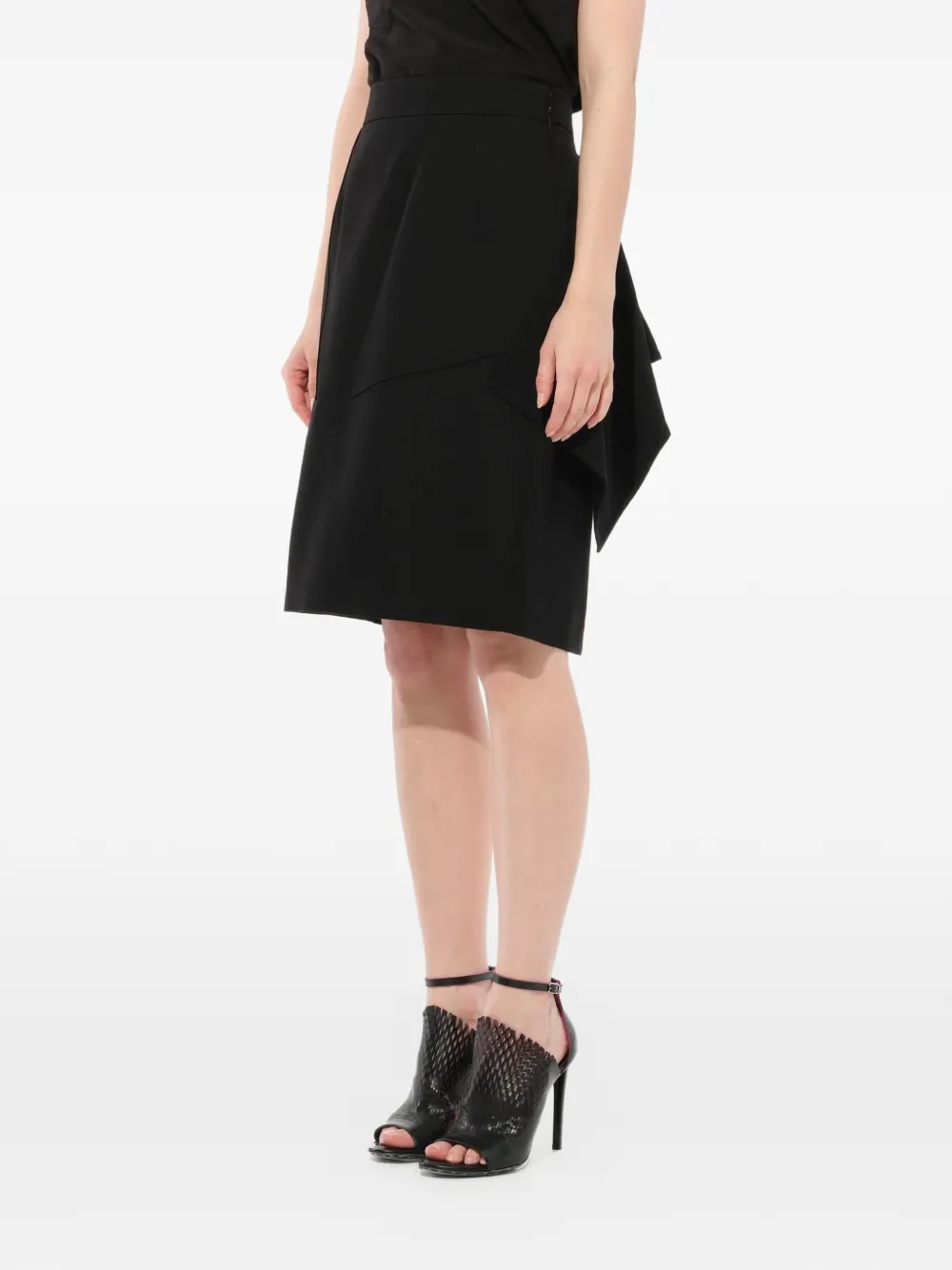 Givenchy Podium gedrapeerde rok Zwart