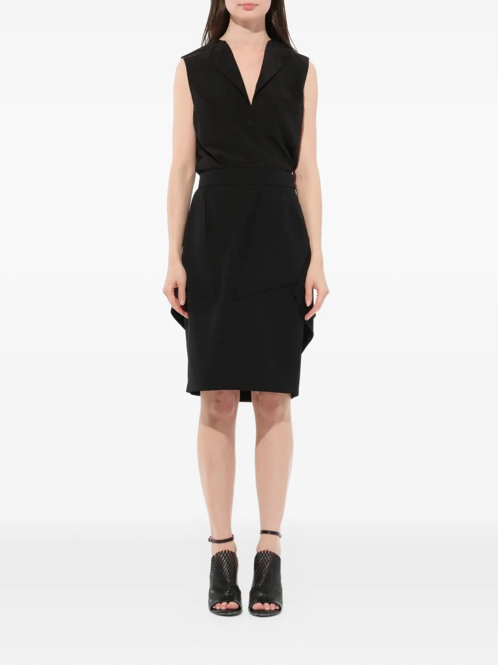 Givenchy Podium gedrapeerde rok Zwart