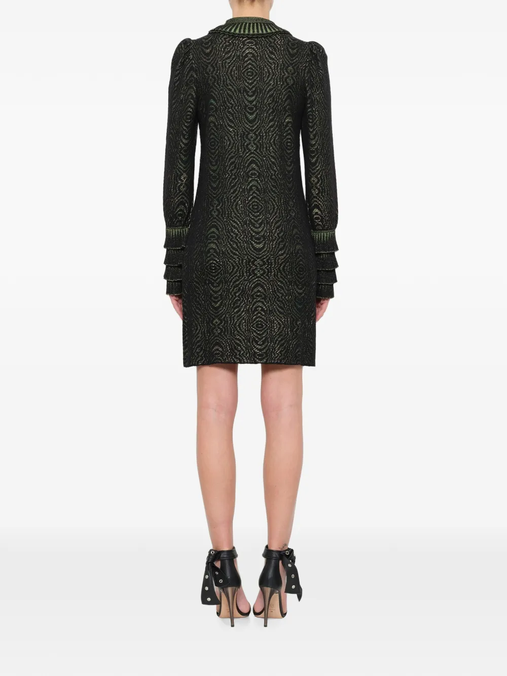 Lanvin Mini-jurk met ruches Zwart