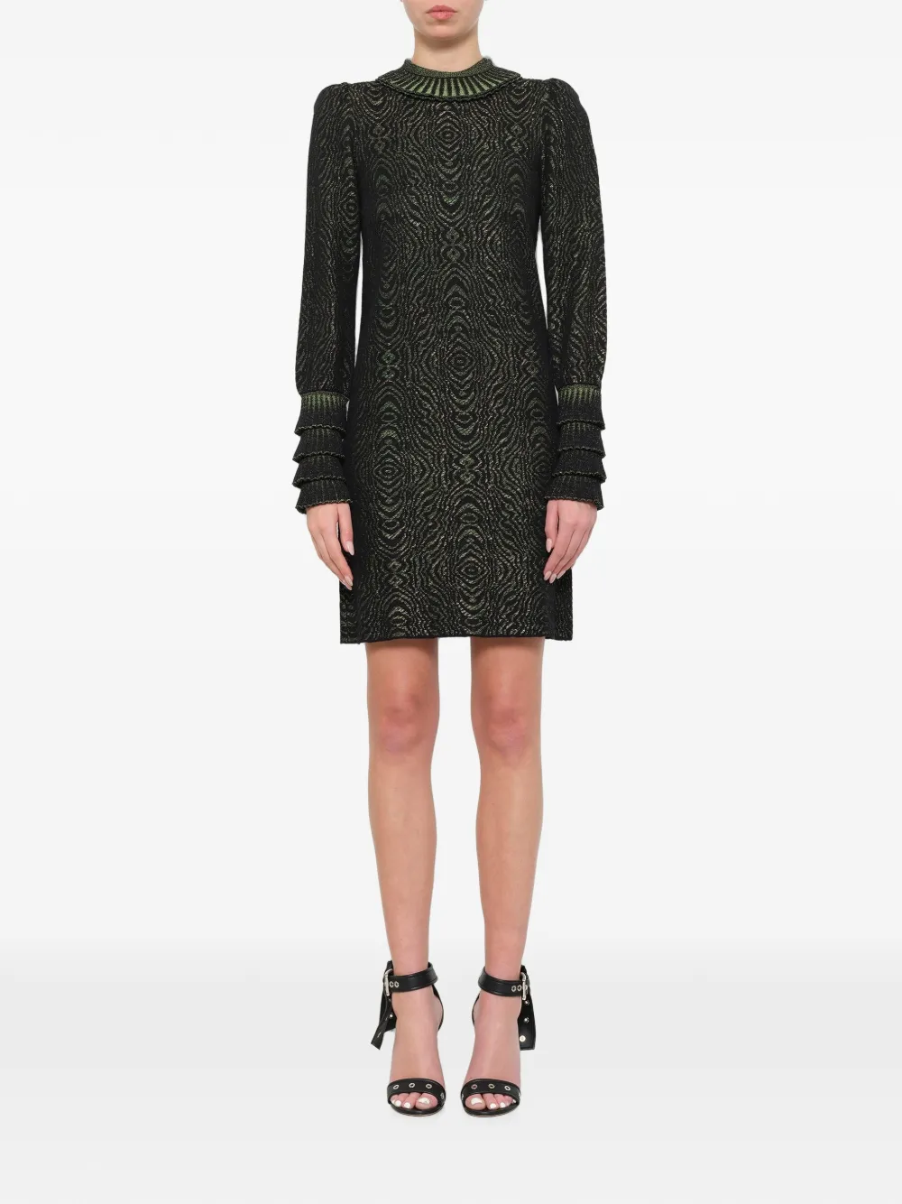 Lanvin Mini-jurk met ruches Zwart