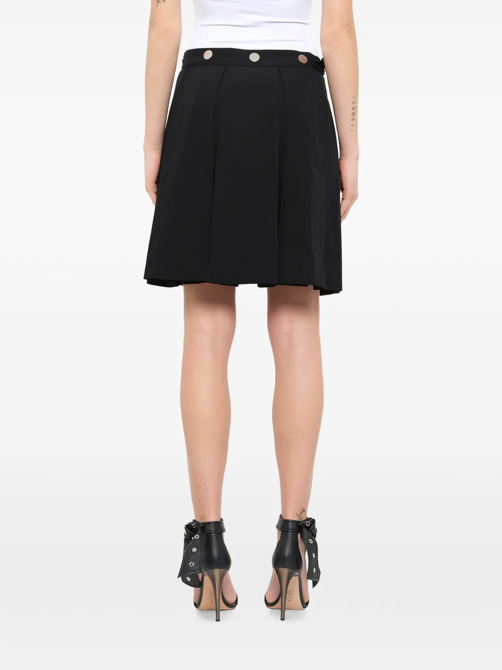 Givenchy Kilt pleated mini skirt Zwart