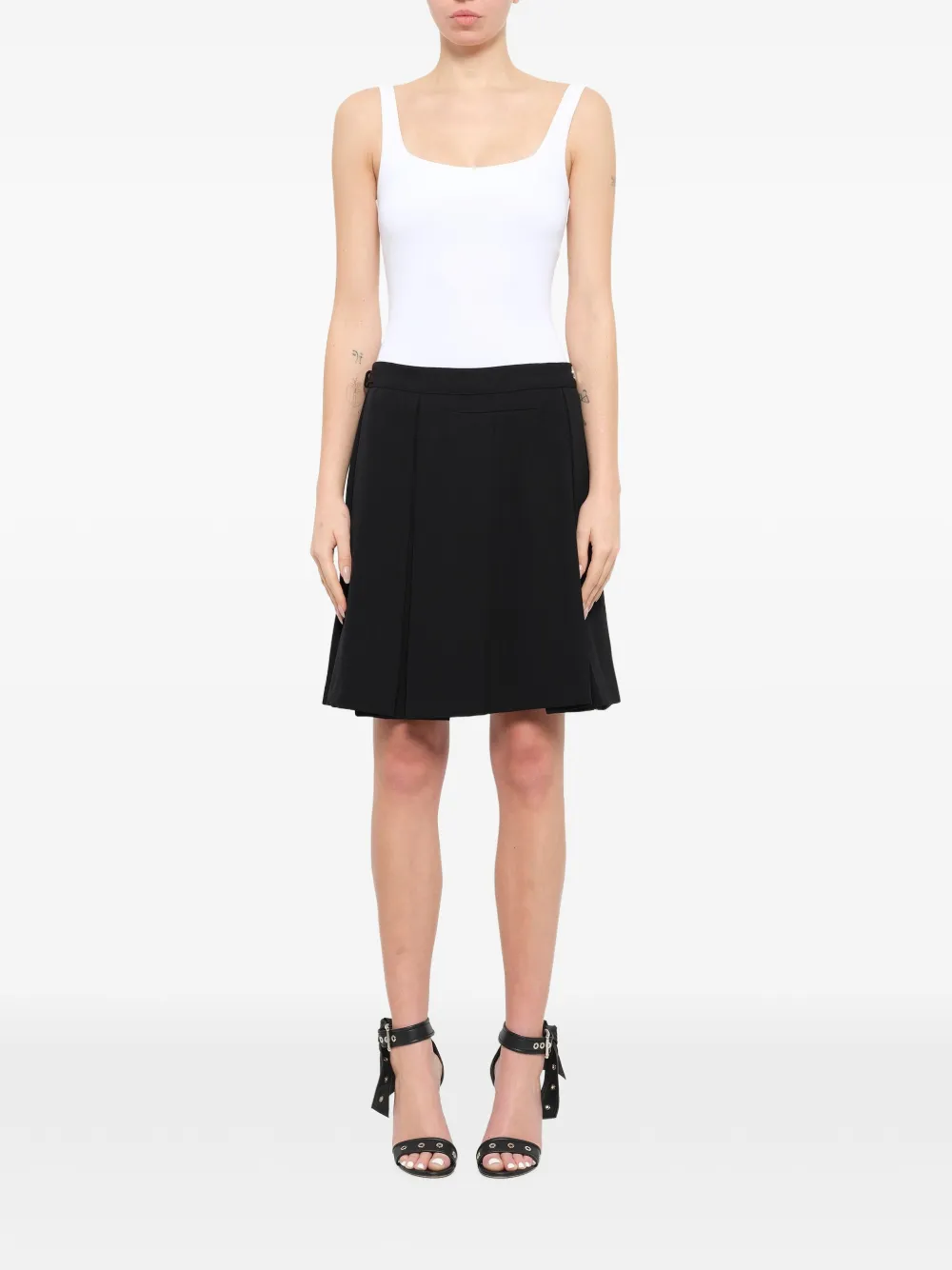 Givenchy Kilt pleated mini skirt Zwart