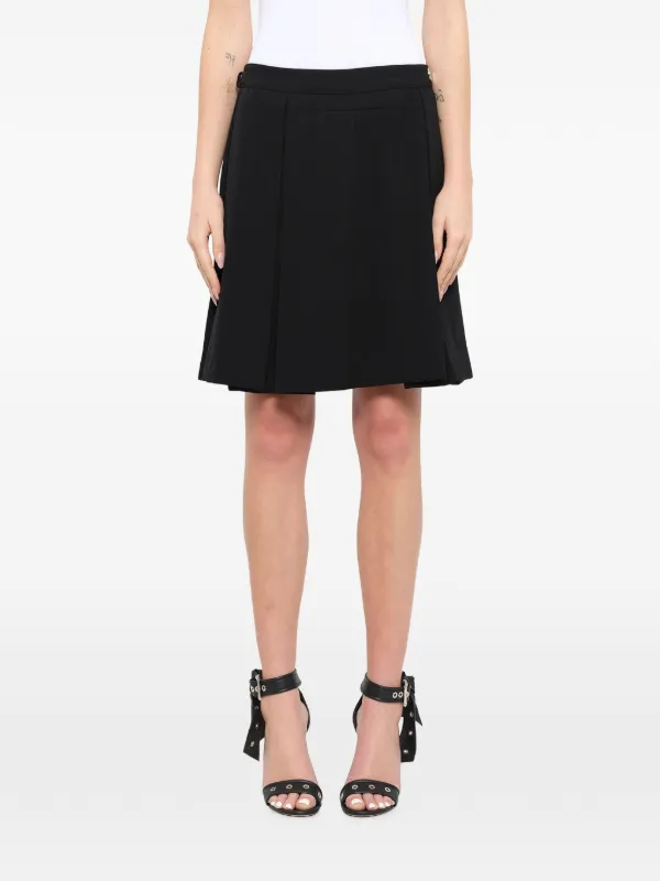 Givenchy Kilt Pleated Mini Skirt in Black
