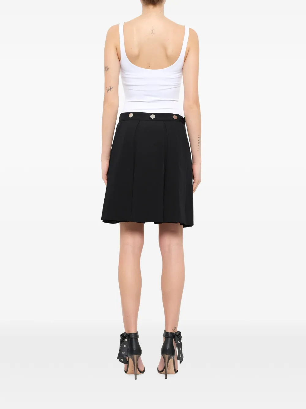 Givenchy Kilt pleated mini skirt Zwart