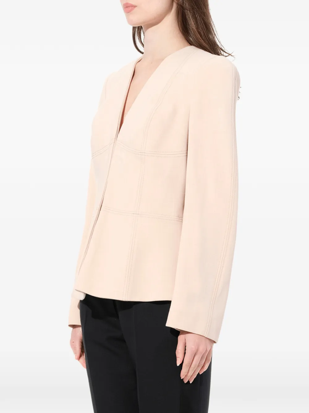 Alexander McQueen Jack met peplum afwerking en stiksel Beige