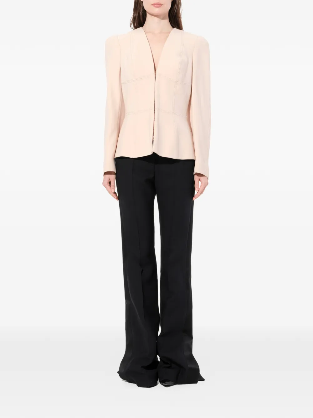 Alexander McQueen Jack met peplum afwerking en stiksel Beige