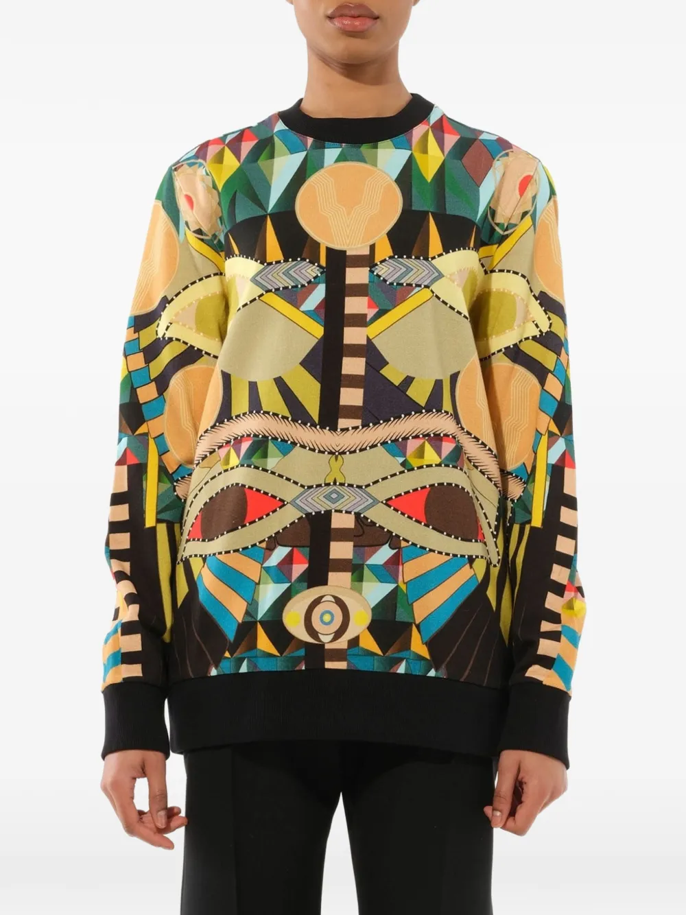 Givenchy geometric-print sweatshirt - Neutrals