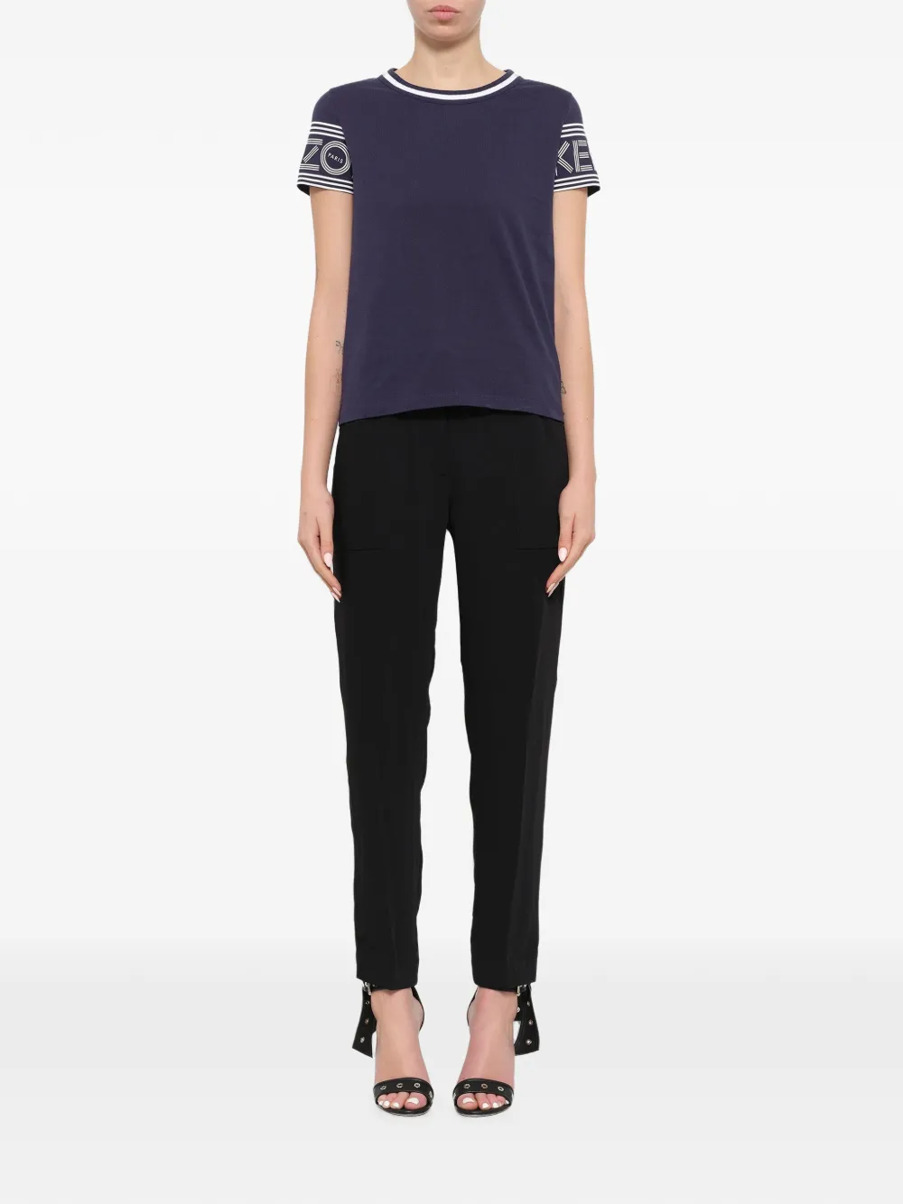 Kenzo T-shirt met logoprint Blauw