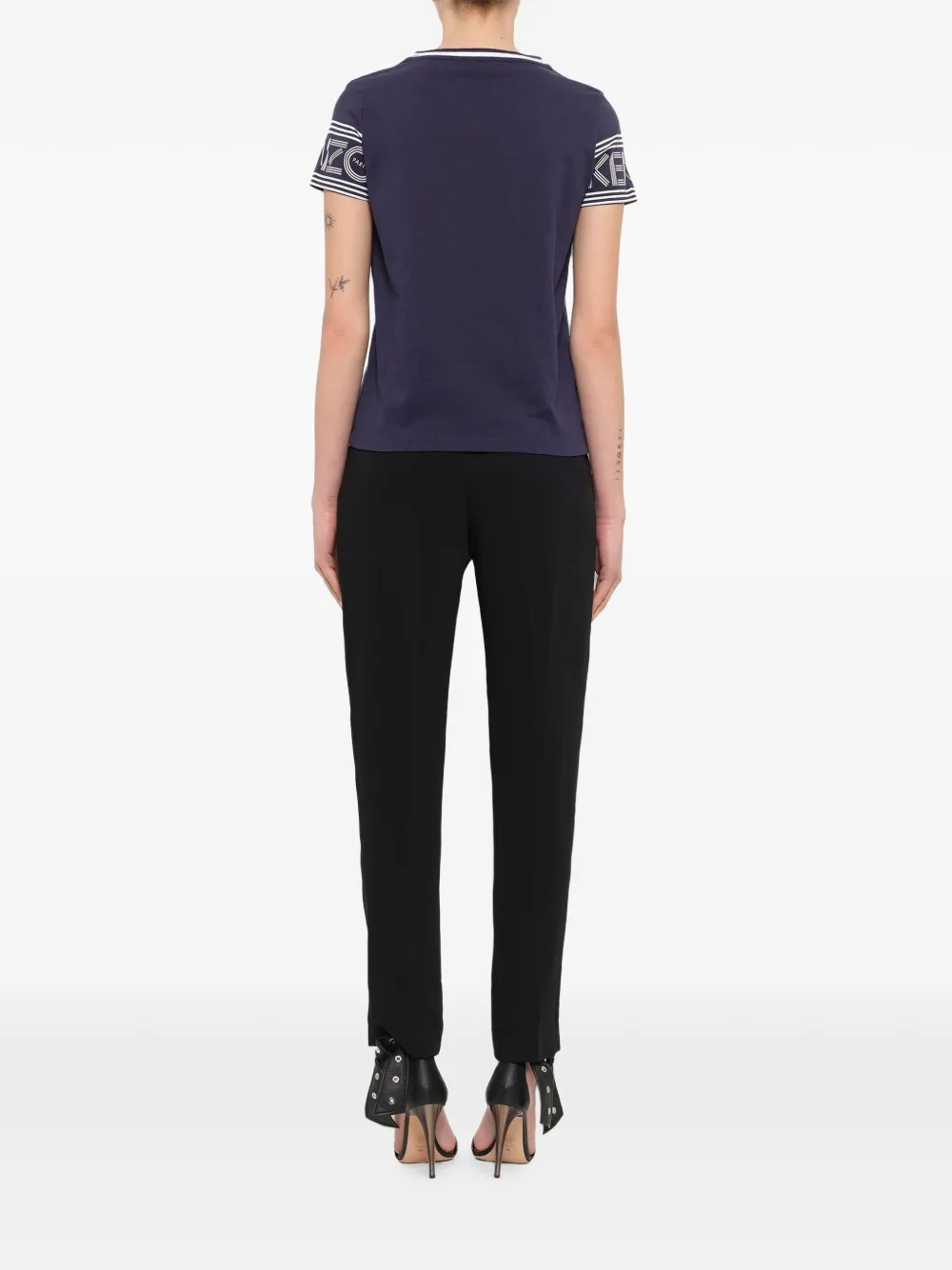 Kenzo T-shirt met logoprint Blauw