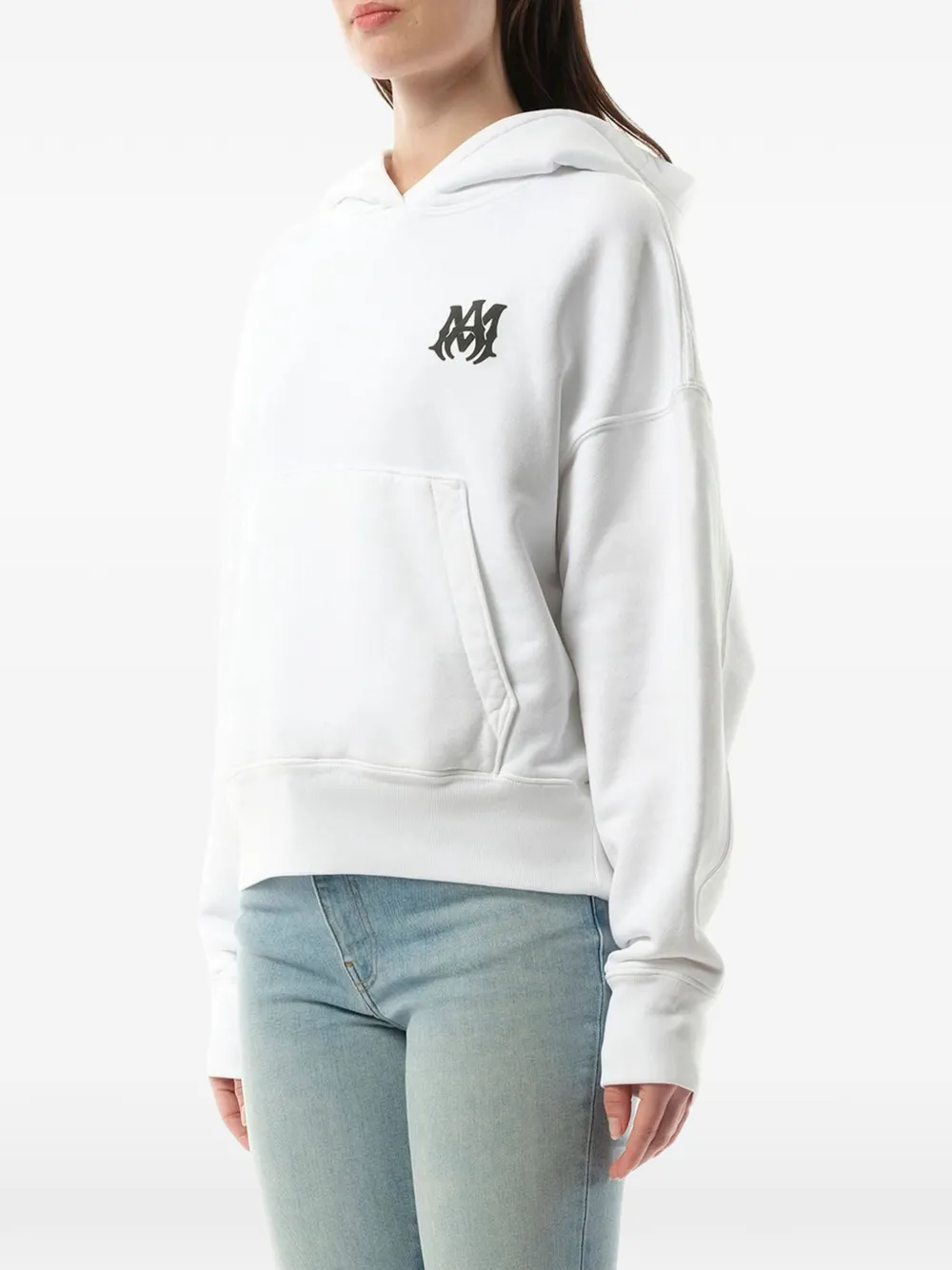 AMIRI MA Core logo-print hoodie Wit