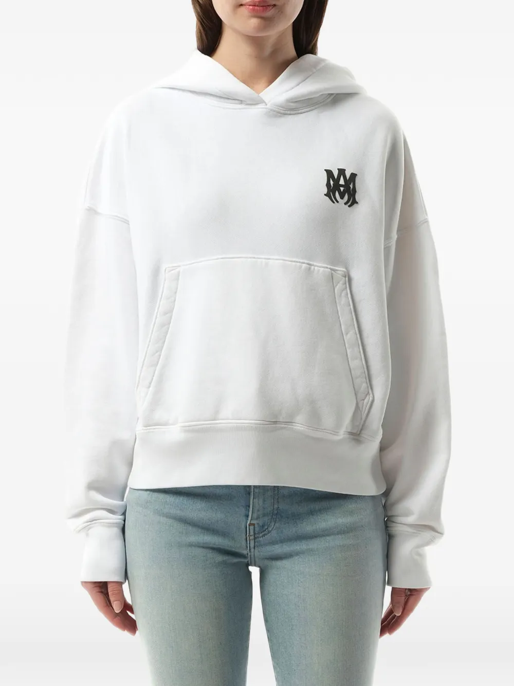 AMIRI MA Core logo-print hoodie Wit