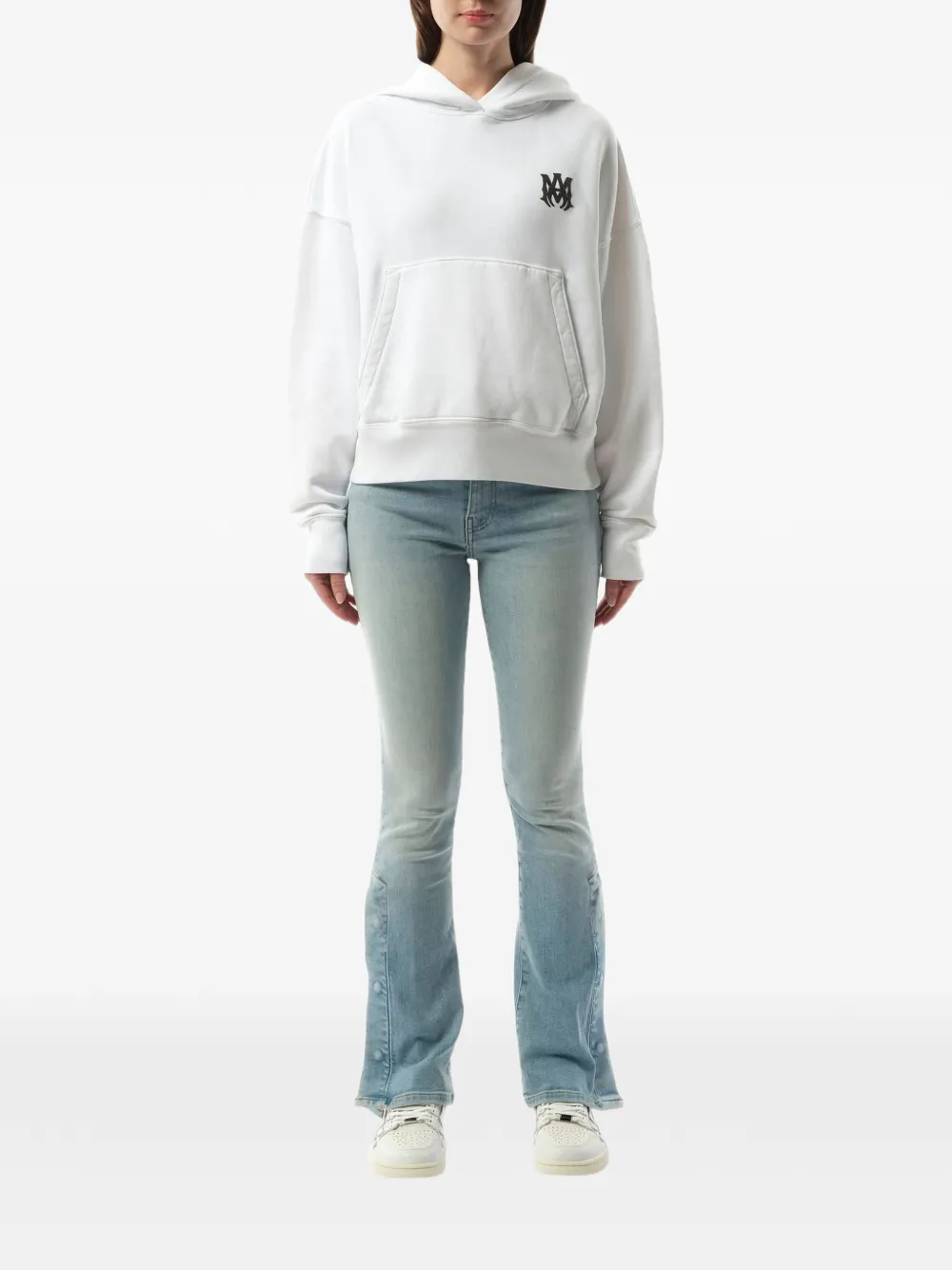 AMIRI MA Core logo-print hoodie Wit