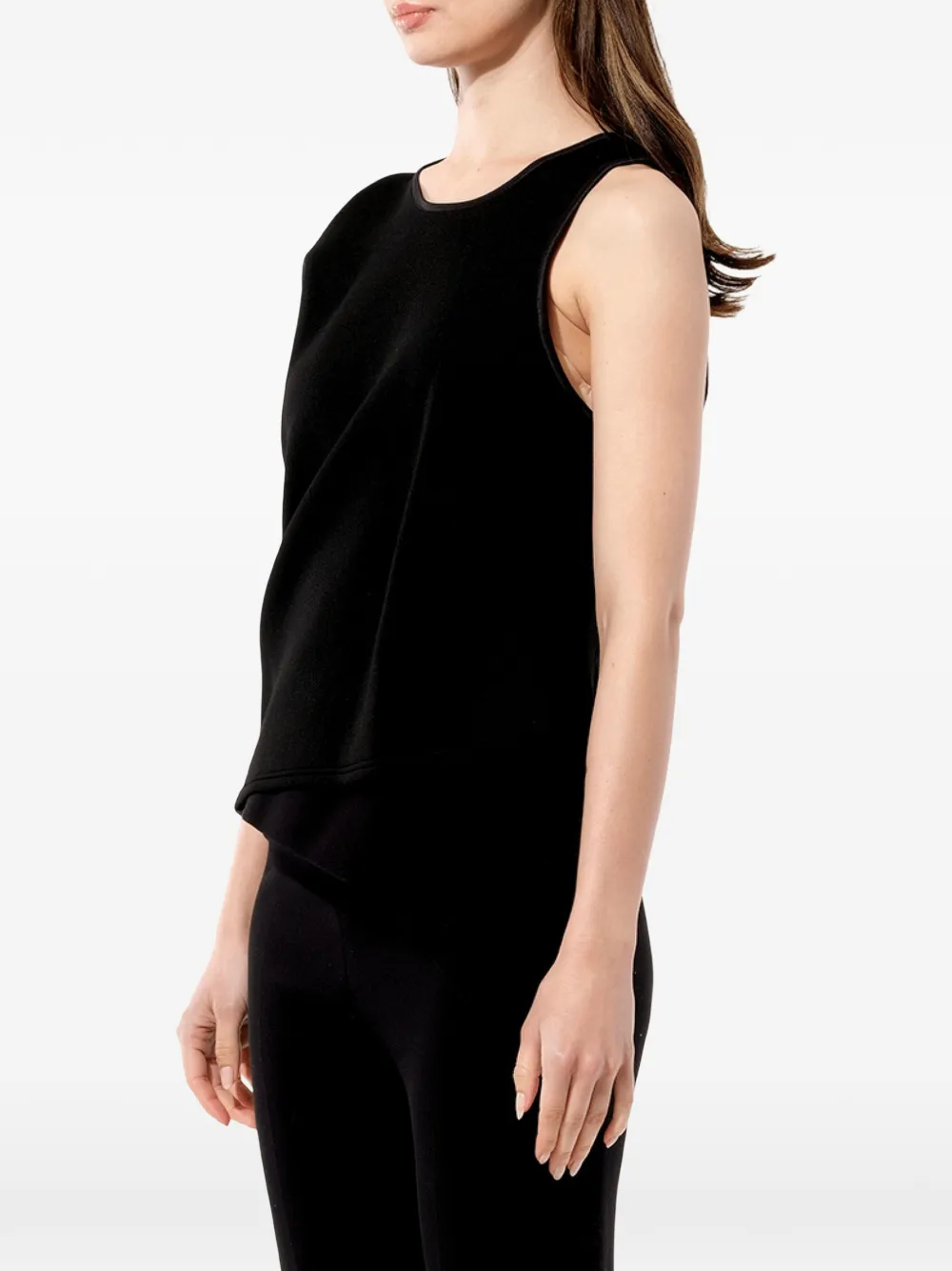 Balenciaga Gedrapeerde mouwloze top Zwart
