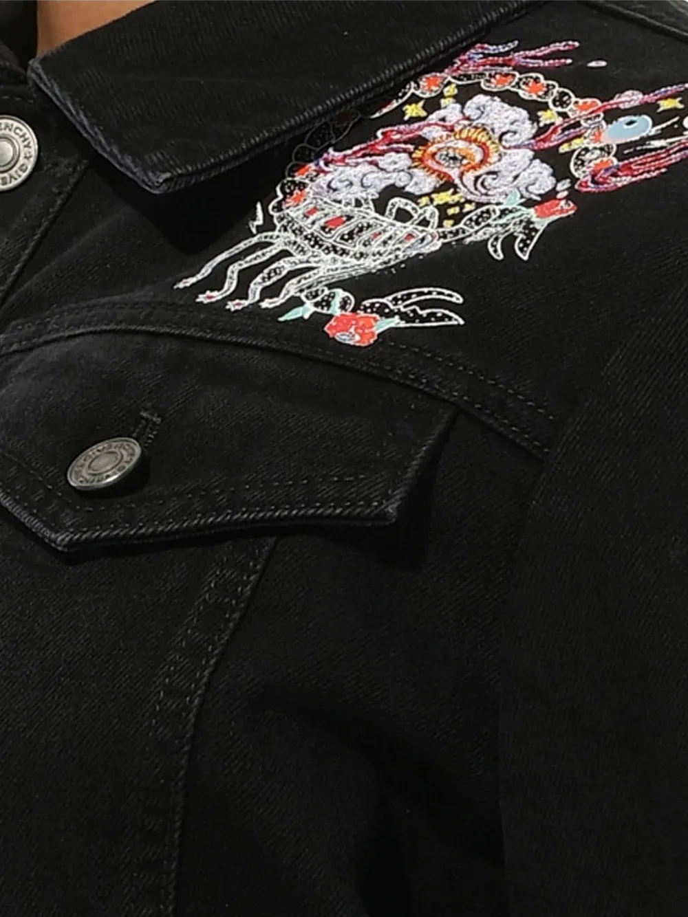 Givenchy Denim jack Zwart