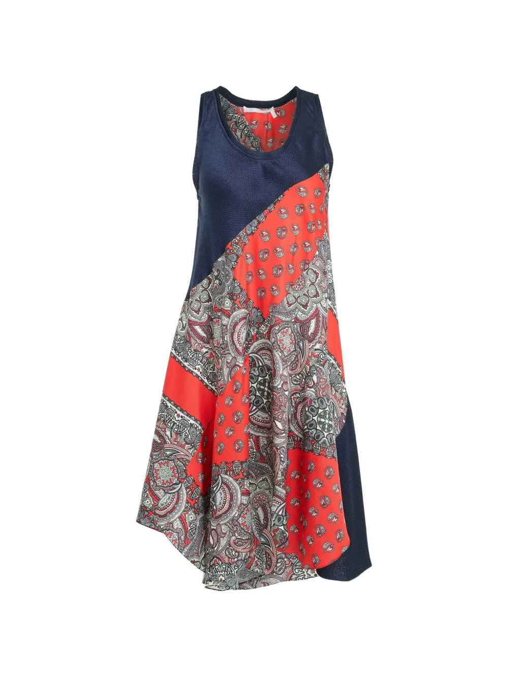 Chloé paisley-print mini dress - Rot