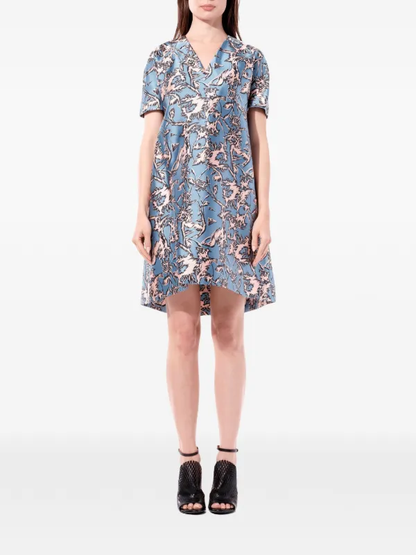 floral print satin effect dress Sydney Satin Floral Print Dress