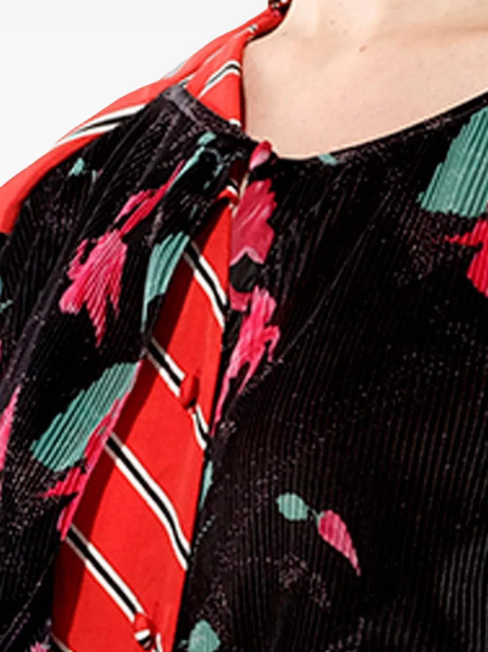 Balenciaga Kaleidoscope top met patchwork Zwart