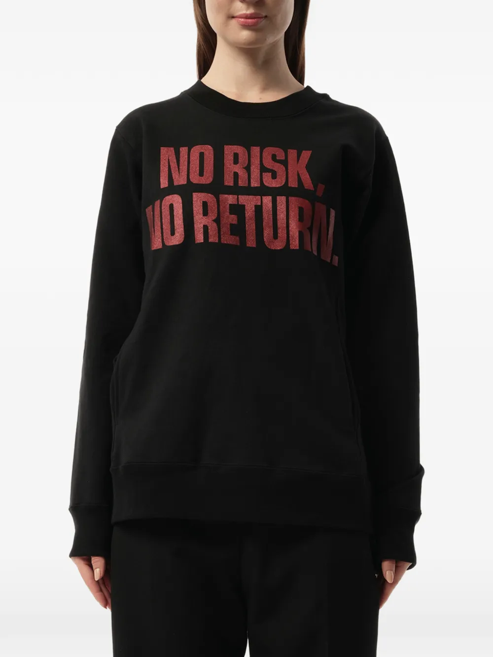 Mastermind Japan slogan-print crew-neck sweatshirt - Nero