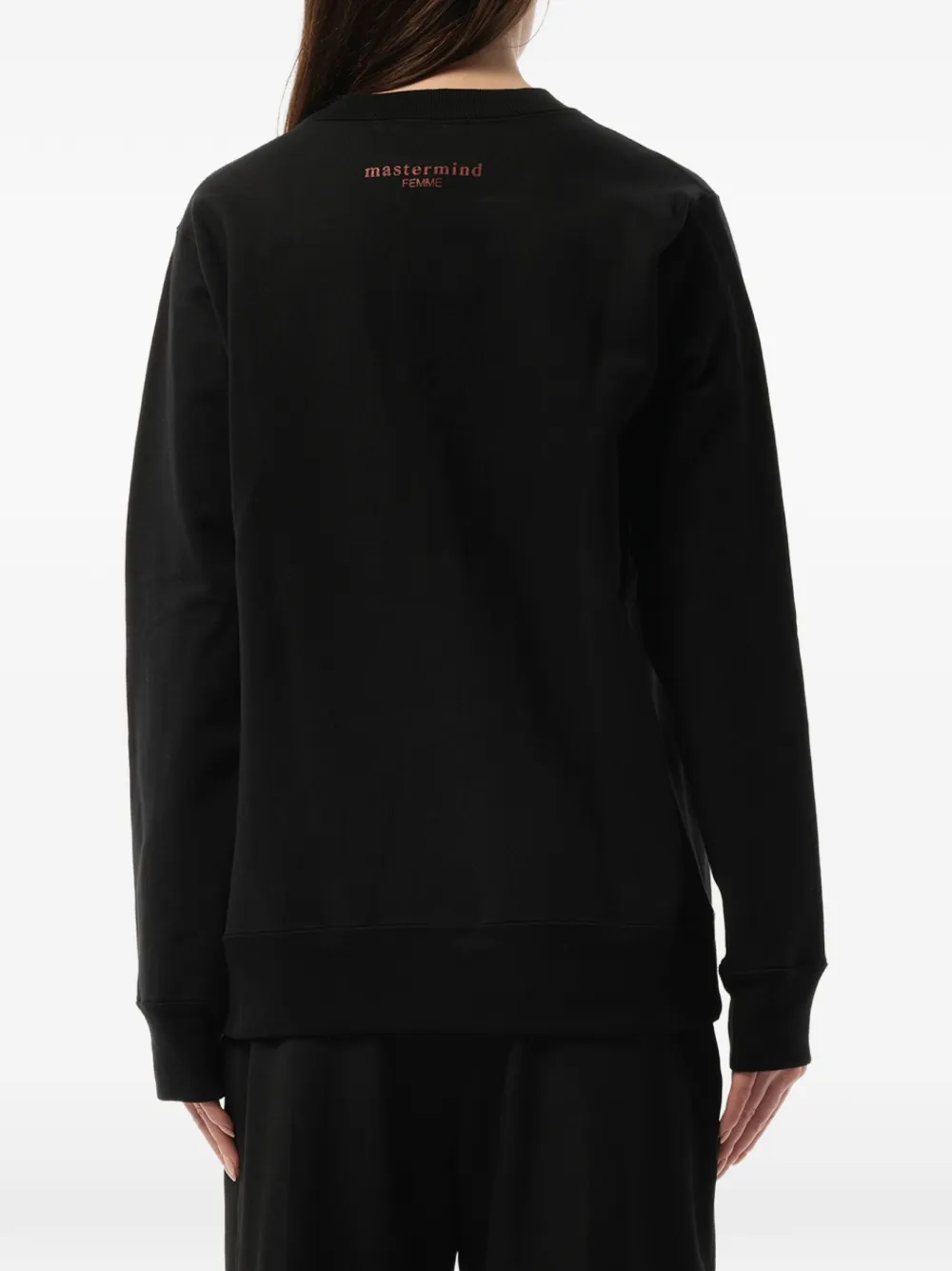 Mastermind Japan Sweater met ronde hals Zwart